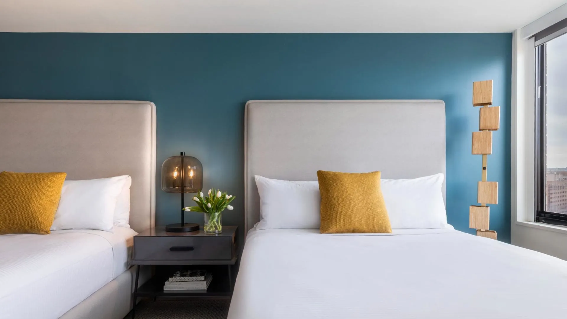 A guest room at Hotel Madera, Washington, D.C.